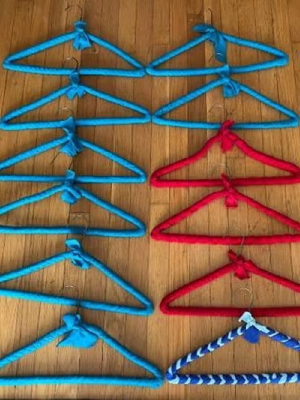 12 Handmade Quilted Clothes Hangers
